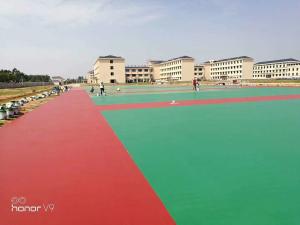 Quality Seamless Anti Slip 4mm Polyurethane Sports Flooring colorful Fadeless wholesale