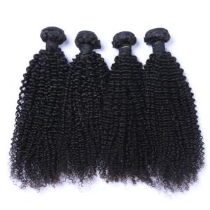 Quality Brazilian Virgin Kinky Curly Raw Hair Bundles Cuticle Aligned 10A Grade wholesale