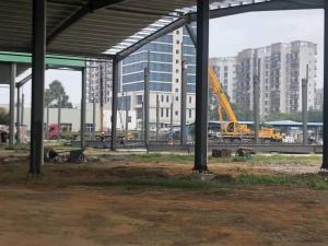 U Channel Green Workshop Steel Structures For Railway Station
