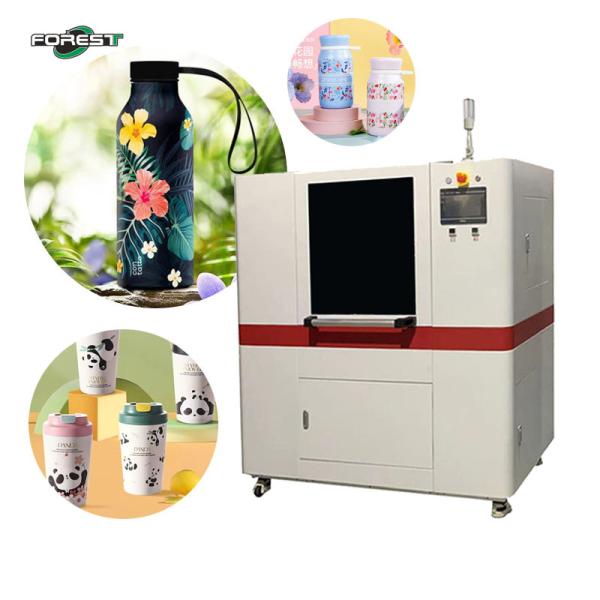 300mm Length Cylinder UV Printer Ricoh Print Head Glass Water Vacuum Bottle