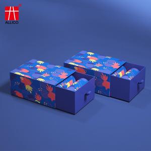 Quality Laminated Board Foldable Sliding Drawer Gift Boxes Customized Logo wholesale