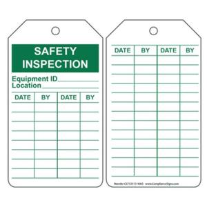 Quality Custom Design Printable PVC Durable Waterproof Inspection Tag wholesale