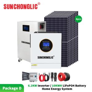 Quality 6.2kw Inverter / 10kwh Lifepo4 Battery Home Energy System wholesale