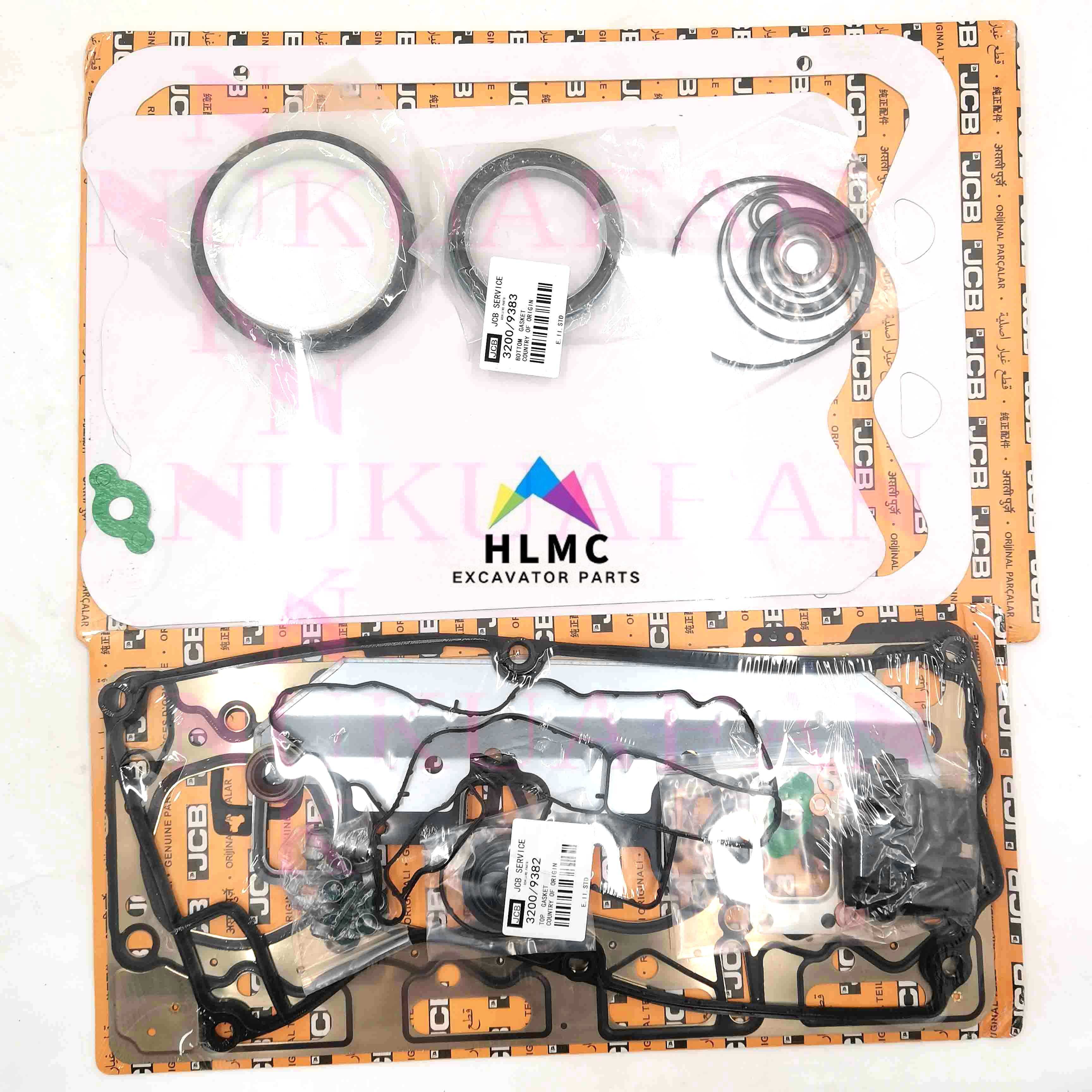 3200-9217 Construction Machinery Spare Parts Jessibo Engine JCB444 Cylinder Head Gasket Complete Kit