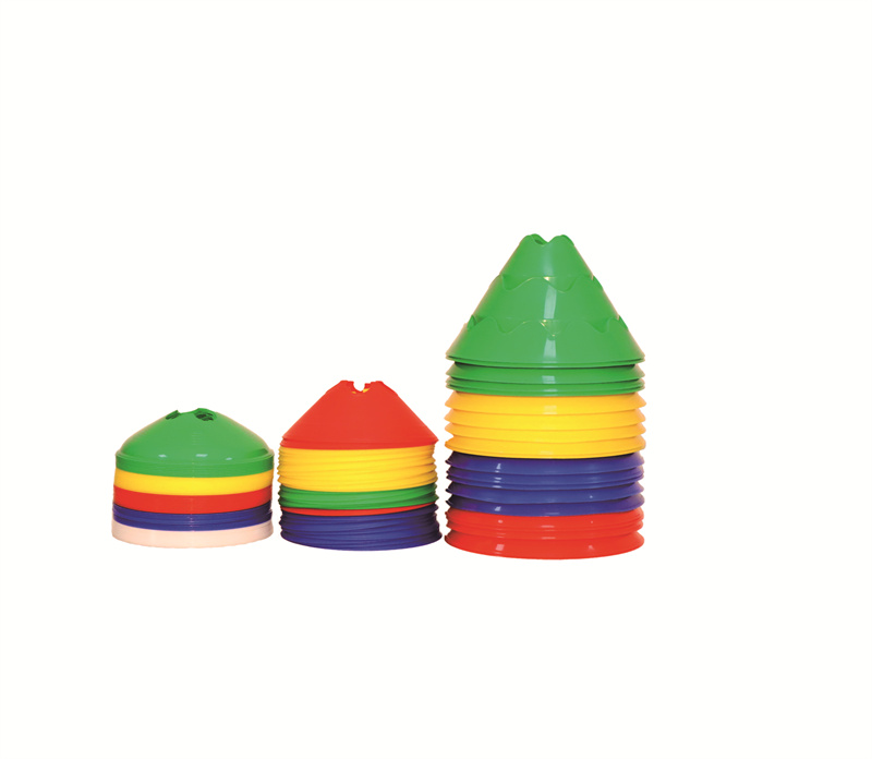 Customized Size Tourtop Soccer Football Basketball Kids Field Marker 50pcs Discs Sport Soccer Agility Cones