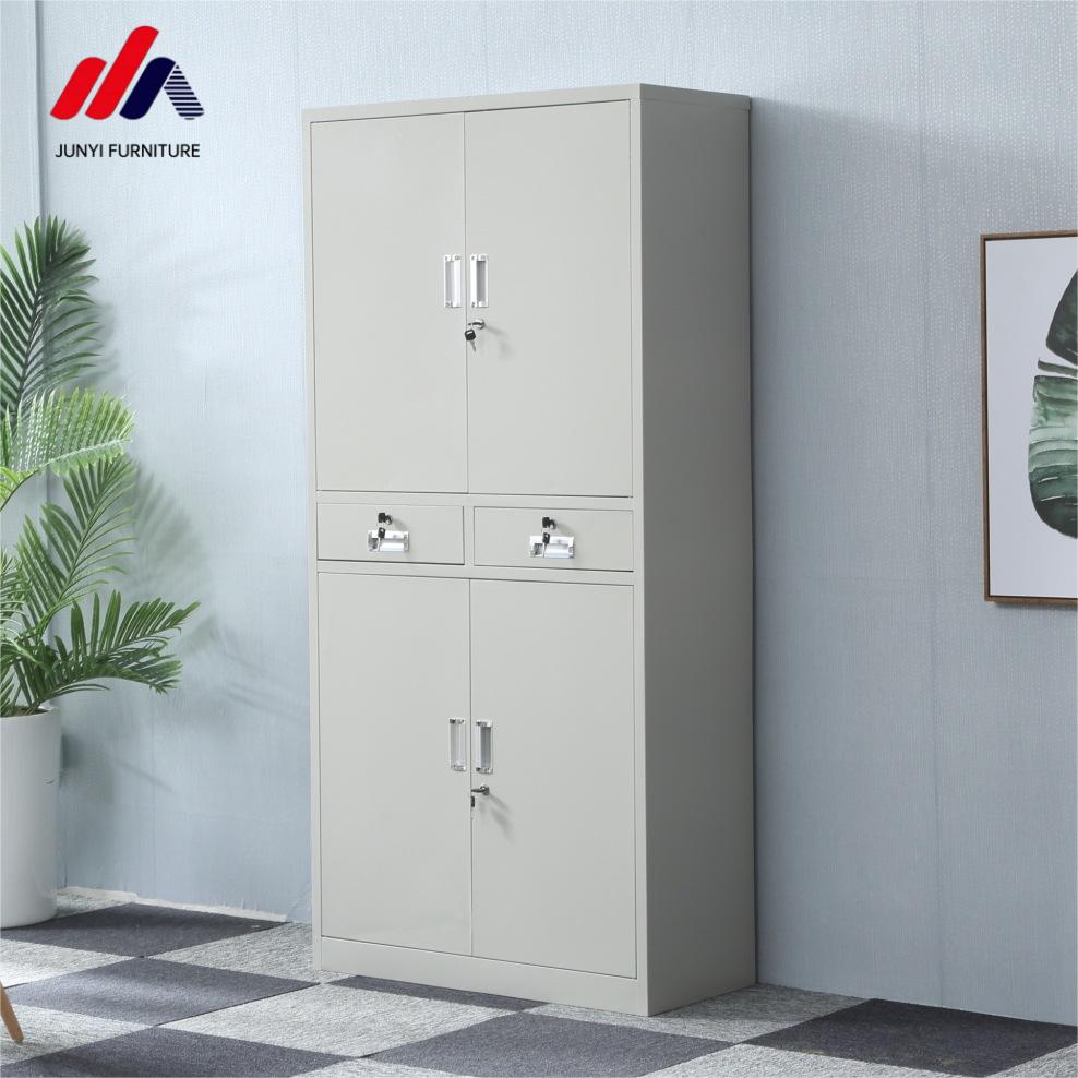 10 Filing Cabinet for Office Metal Cabinet Iron 2 Doors Steel Cupboard File Mesh Cabinet