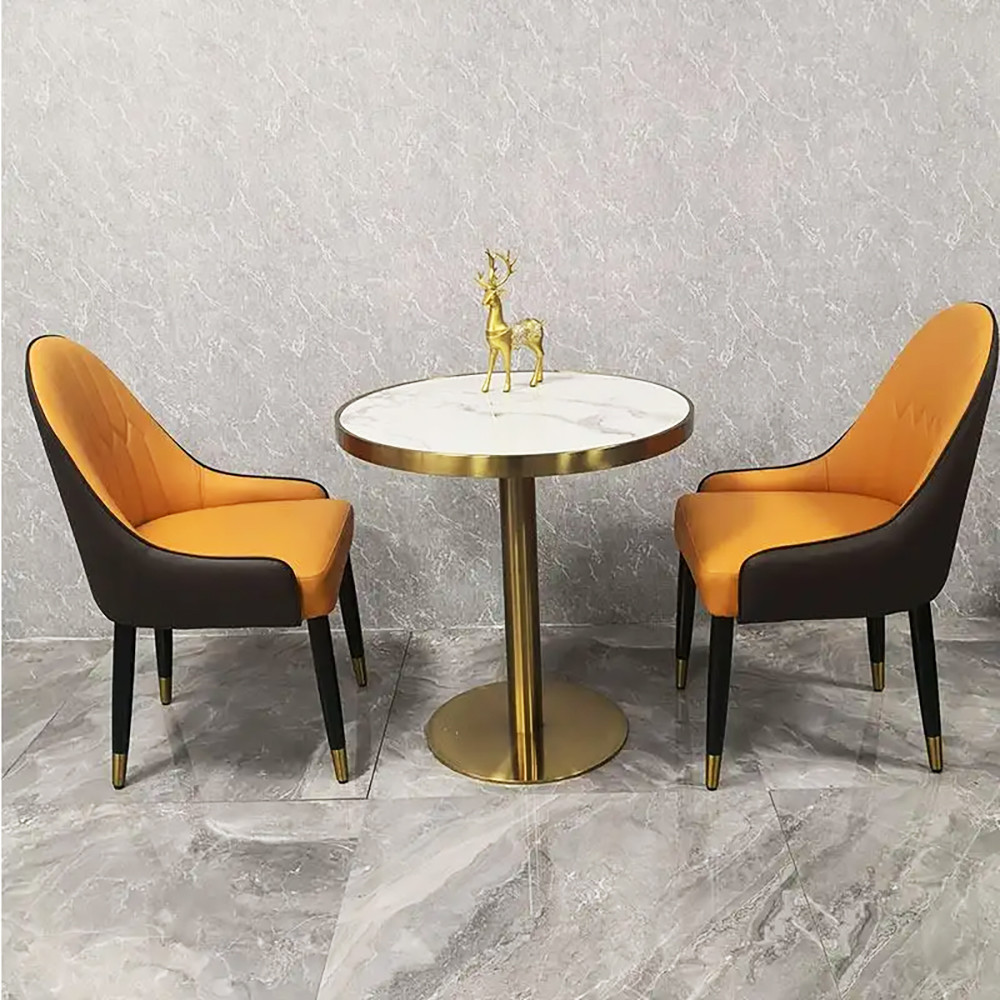 Round Marble Negotiation Table Ideal For Hotels And Coffee Shops