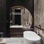 Modern Mirror Cabinet 1000mm Bathroom Vanity Cabinets Plywood Particle Board