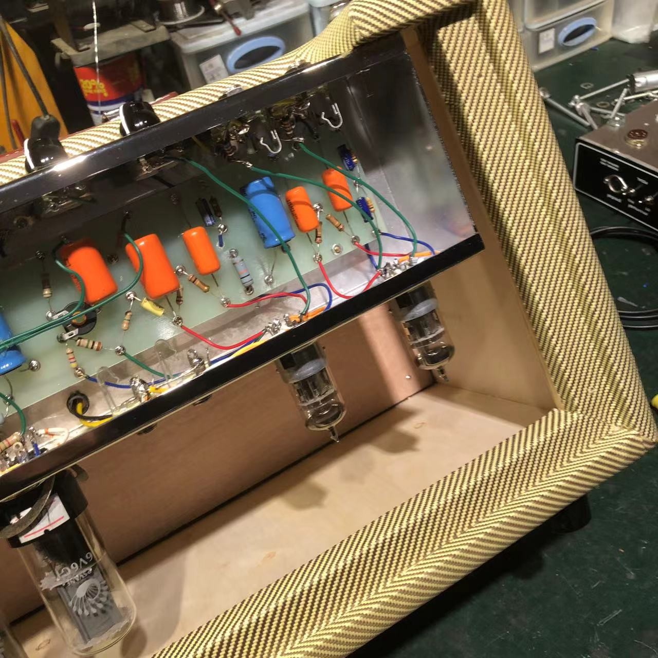 2025 Tweedle Dee Deluxe 5E3 Classic Dumble Style Mods Tweed Head, Pure Handed with Eyelet Board, 6V6GT*2, 12AX7*2, 5Y3GT*1, Grand Amplifier, Accept