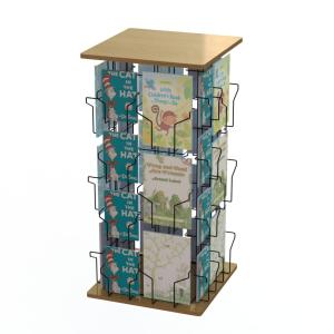 Quality KD Construction Spinner Rack Display Stand With 4Sides wholesale