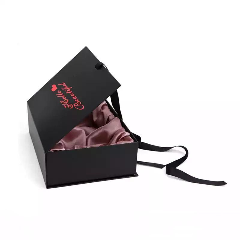 Folding Cardboard Carton Box, Custom Logo Luxury Hair Packaging Box