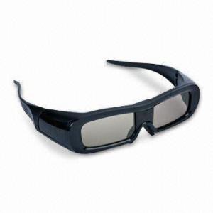 Quality Super Light Universal Active Shutter 3D Glasses With Black Plastic Frame wholesale