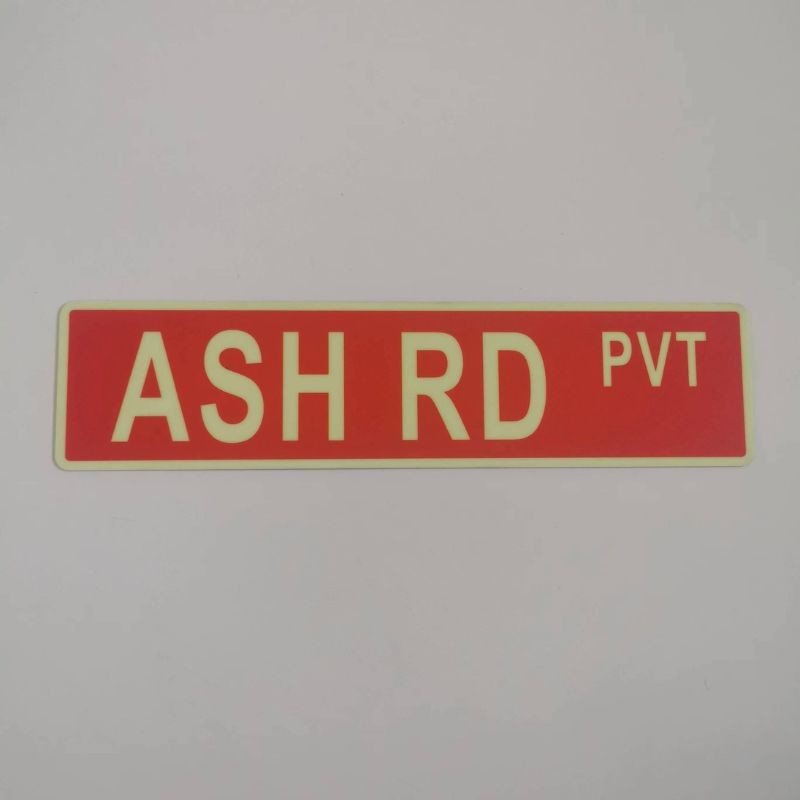 Non-Flammable Photoluminescent Signage Non-Corrosive And Aluminum Material
