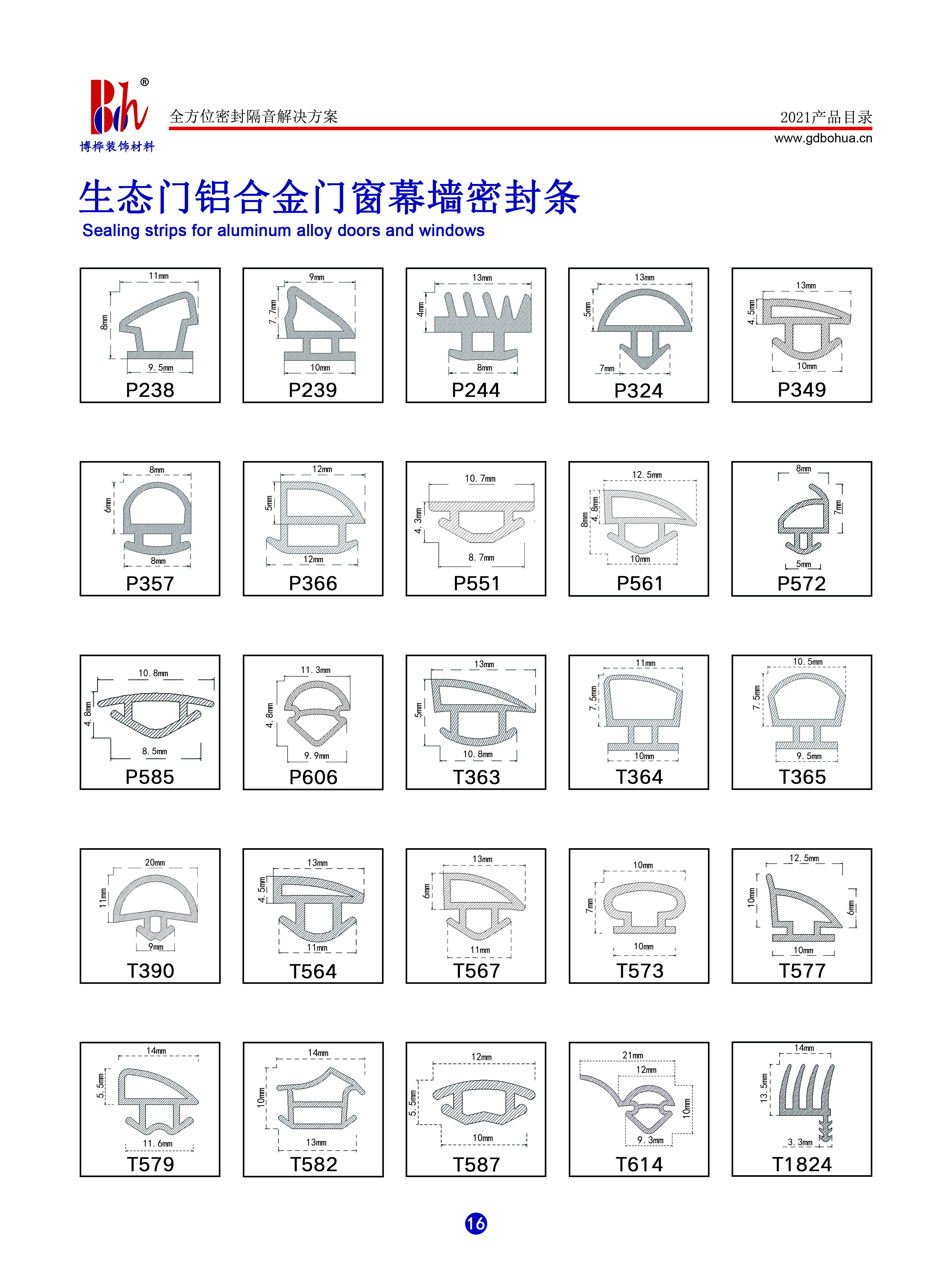 Slot Type OEM Pvc Door Weatherstrip easy to install CE approved