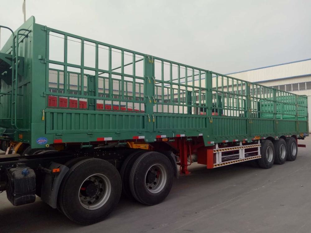 Axles Pig Transport Horse Carriage Fence Semi Trailer Customized Size