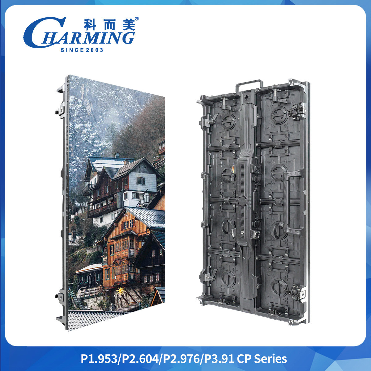 7680Hz 120° 10%~65%RH P2.6/2.98/3.91 CP Series Indoor LED Video Wall With Power Aviation Socket