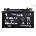 YUASA YTX7A-BS AGM Lithium Powersport Battery Replacement 12V 6Ah For Motor Bike
