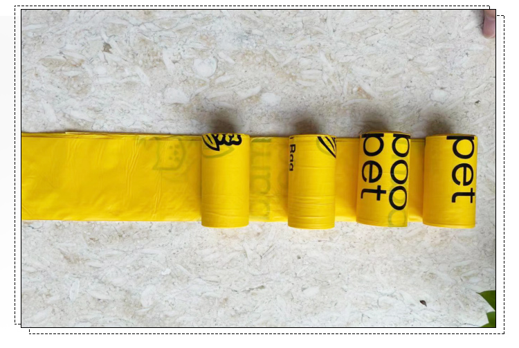 Plastic Doggy Scent Zero Waste Dog Poop Bags / Compostable Poop Bags Portable Biodegradable