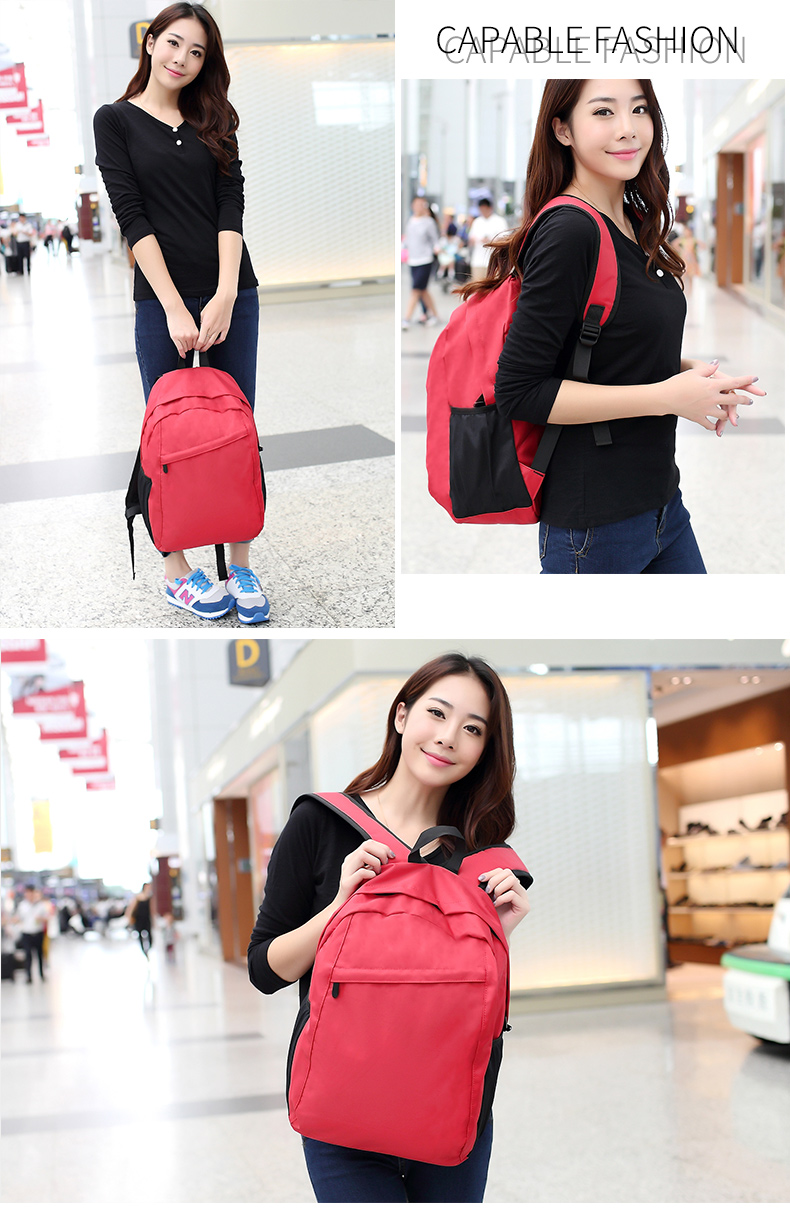 Wholesale custom logo men and women leisure fashion middle school students waterproof backpack school bags