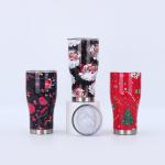 Simple Modern Leakproof Lid Double Wall Insulated Stainless Steel Christmas