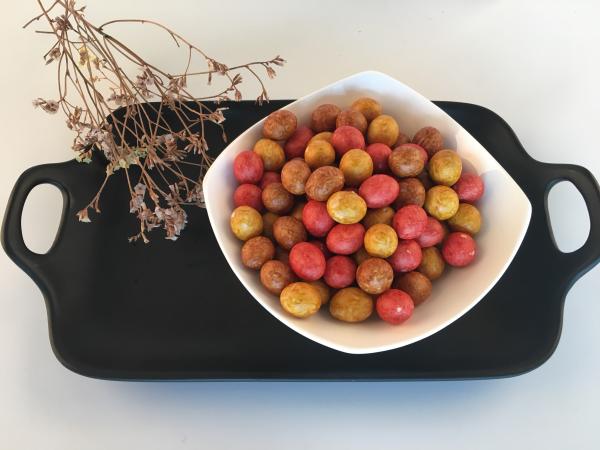 Soy Sauce Flavor Delicious Crispy Coated Peanuts Health Food Snacks Mixed Color