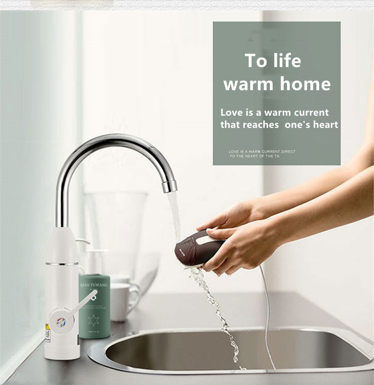Digital Control Kitchen Hot Water Tap RoHs Single Handle Faucet 220V