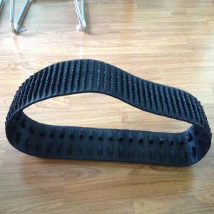 Quality Low Noise Robot Rubber Tracks 136*45*41 Low Ground Pressure Black Color wholesale