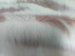 pink white 150cm Long Hair Faux Fur，Create warm and luxurious winter fashion