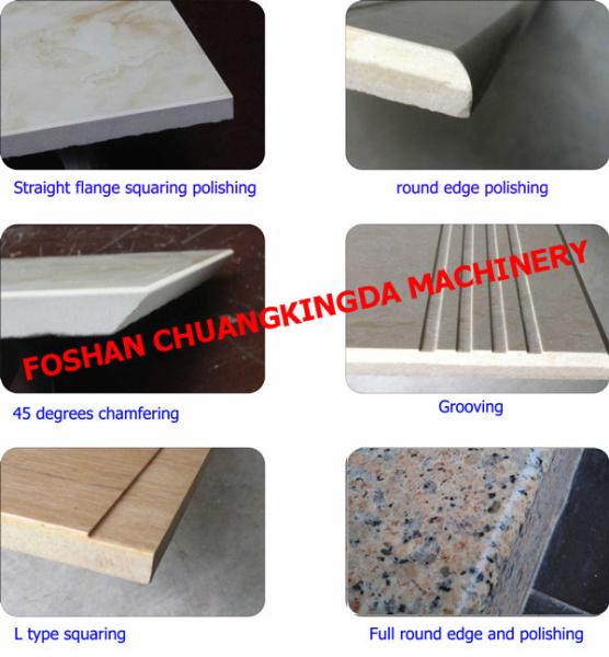 Marble Stone Granite Ceramic Tiles Stair Step Grooving Round Edge Machine