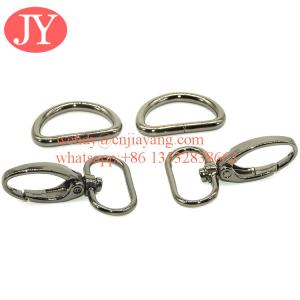 Quality metal gun snap hook and d rings for handbags wholesale