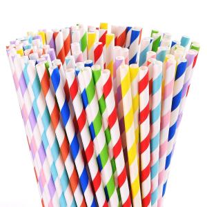 Quality Custom Colorful Disposable Drink Biodegradable Paper Straw wholesale