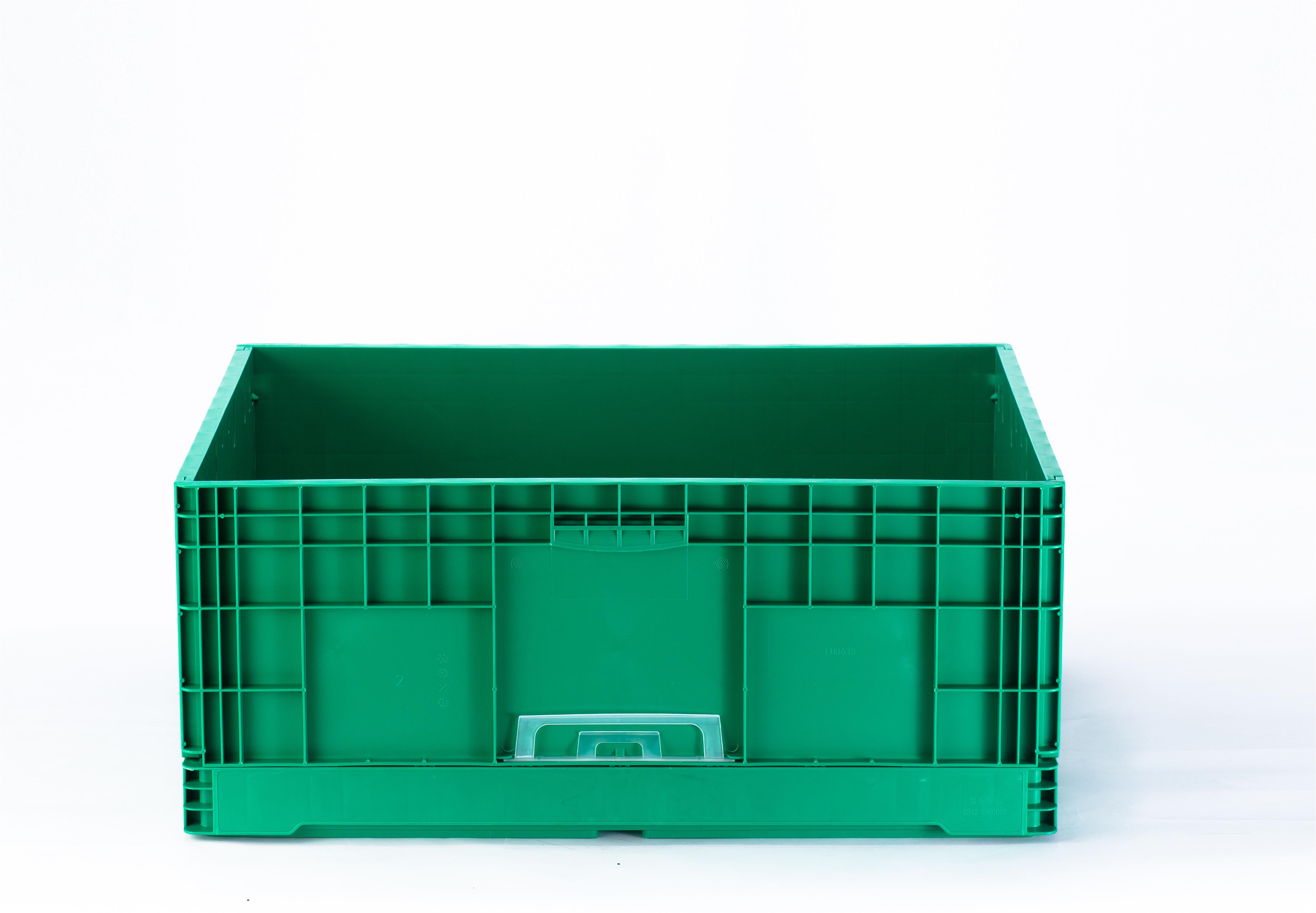 Customized Logo Moving Plastic Storage Box for Transport and Storage 800x600x340mm