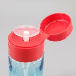 120ml Transparent Blue Emollient Water Makeup Remover Toner Press Pump Cosmetic