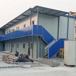Living Quarters Prefabricated Steel House / Prefab Metal Building Homes
