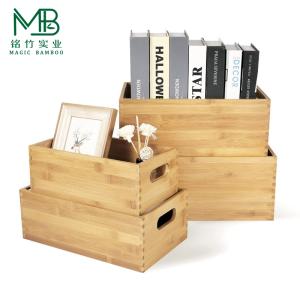 Quality Large Bamboo Kitchen Storage Drawer Box For Cabinets Countertops wholesale