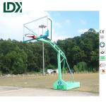 Outdoor School Court Basketball Stand Basketball Hoop Tempered Glass Backboard