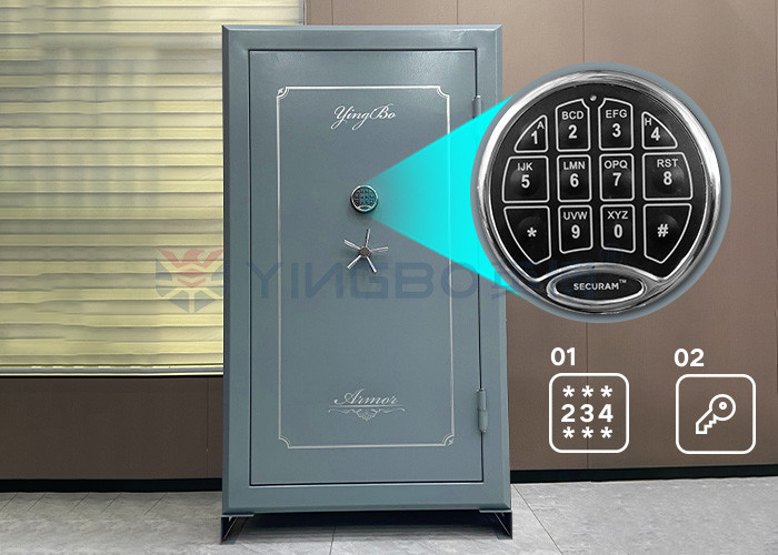 Fireproof Rating 75 Mins Steel Gun Safe Box Home For Secure Storage Solutions
