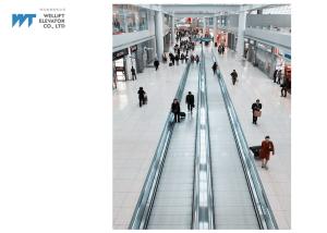 Horizontal Moving Walk Escalator With 1000mm Width Aluminum Step