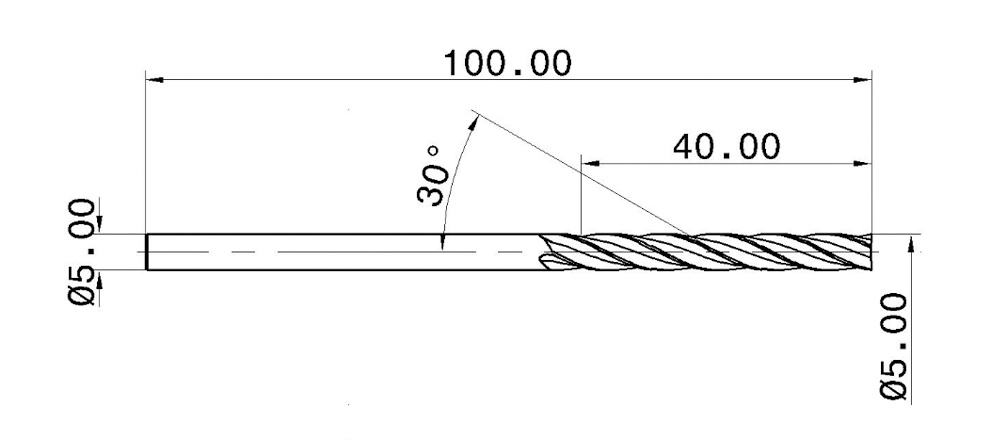 4 Flutes Extra Long Tungsten Carbide Endmill for Aluminum