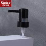 28/400 Bathroom Soap Pump PP Ribbed Black Glass Soap Dispenser