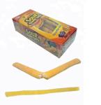Gelatin Based Chewy Candy Sour Sweet Powder Center Filled Long Stick Shape