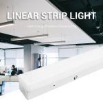 4ft led linear strip light fixture indoor for bedroom Linkable 5850 Lumen Max