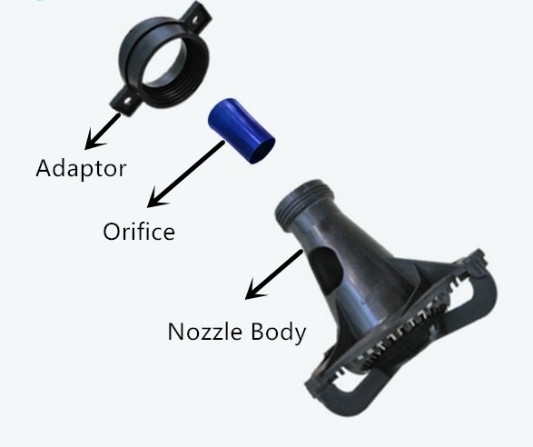 Spiral Cooling Tower Spray Nozzle PVC Nozzle For Cooling Tower