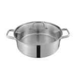 High Quality 18/8 Stainless Steel Pot Weldless Hot Pot Two-flavor Soup Pot