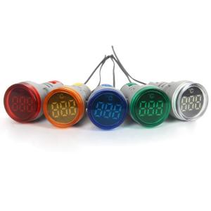 Quality 22mm Round Temperautre Indicator Light meter wholesale