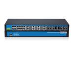 100-240VAC/DC 28 Port Gigabit Switch , Industrial Unmanaged Ethernet Switch