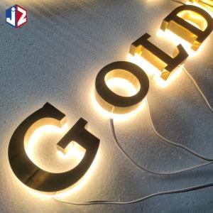 Quality Stainless Structure LED Backlit Signage Waterproof Illuminated Signage Letters wholesale