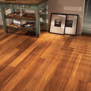 Quality 12mm Solid Wood Laminate Bamboo Flooring for Above Grade/Wood Subfloor Installation wholesale