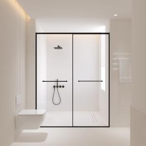 Quality 3mm-12mm Tempered Glass Shower Room Dry And Wet Separation wholesale