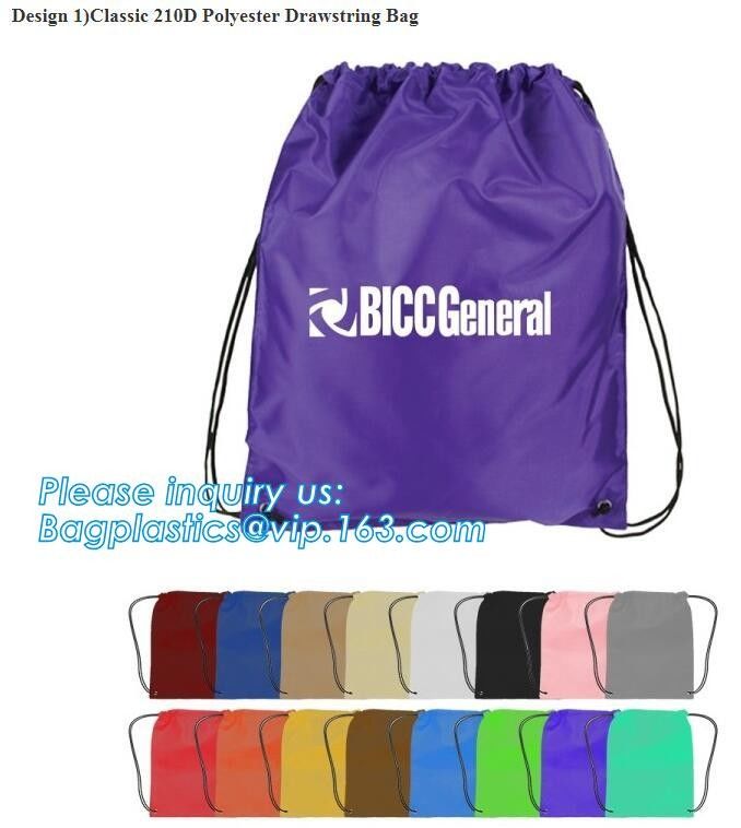 Recycled Foldable Nylon Polyester Tote Bag with logos polyester shopping bag Custom advertising handle non woven bag PAC